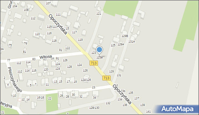 Tomaszów Mazowiecki, Opoczyńska, 123a, mapa Tomaszów Mazowiecki