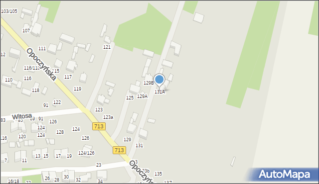 Tomaszów Mazowiecki, Opoczyńska, 131A, mapa Tomaszów Mazowiecki