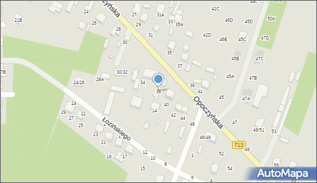 Tomaszów Mazowiecki, Opoczyńska, 38, mapa Tomaszów Mazowiecki