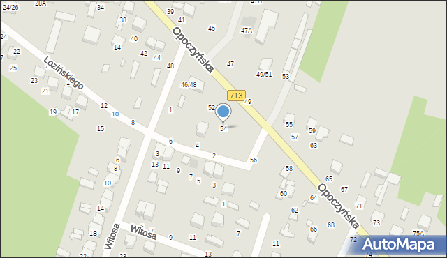 Tomaszów Mazowiecki, Opoczyńska, 54, mapa Tomaszów Mazowiecki