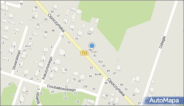 Tomaszów Mazowiecki, Opoczyńska, 79a, mapa Tomaszów Mazowiecki