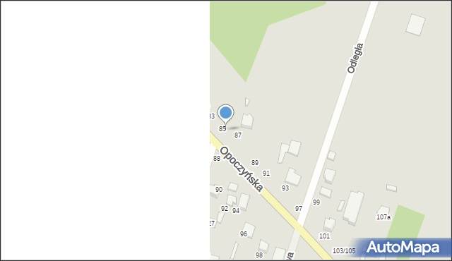 Tomaszów Mazowiecki, Opoczyńska, 85a, mapa Tomaszów Mazowiecki