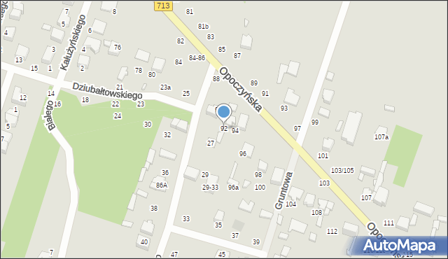 Tomaszów Mazowiecki, Opoczyńska, 92, mapa Tomaszów Mazowiecki