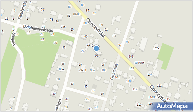 Tomaszów Mazowiecki, Opoczyńska, 96, mapa Tomaszów Mazowiecki