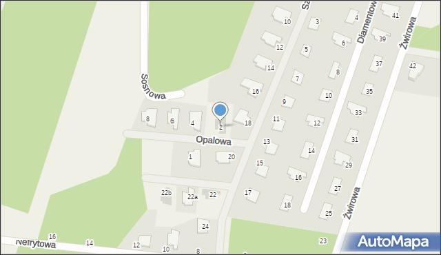 Trzciany, Opalowa, 2, mapa Trzciany