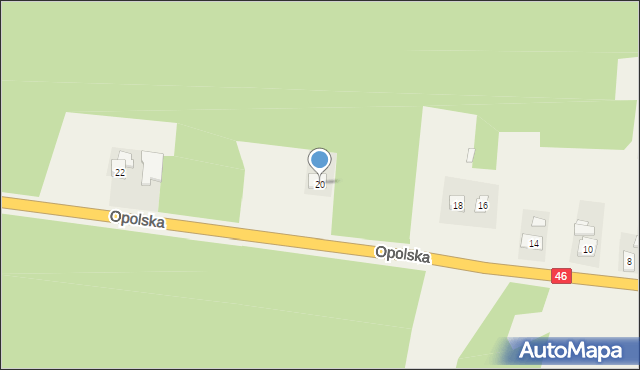 Turza, Opolska, 20, mapa Turza