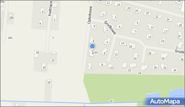 Ustanów, Opłotkowa, 4, mapa Ustanów