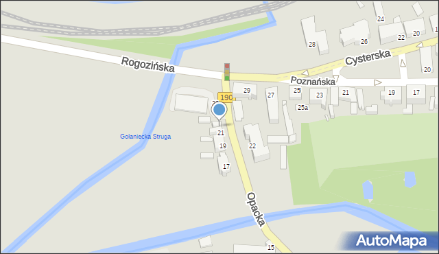 Wągrowiec, Opacka, 21A, mapa Wągrowiec