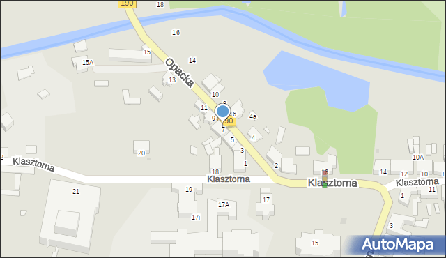 Wągrowiec, Opacka, 7, mapa Wągrowiec