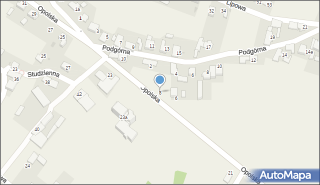 Walce, Opolska, 8, mapa Walce