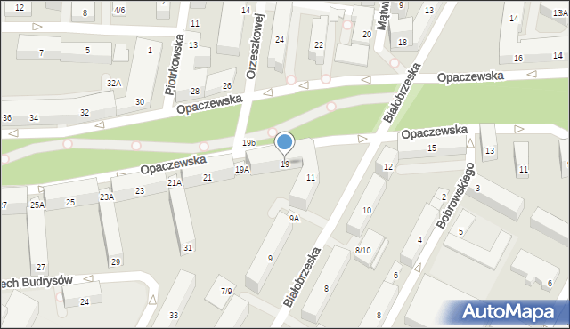 Warszawa, Opaczewska, 19, mapa Warszawy