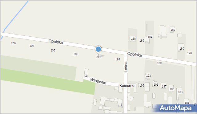 Winowno, Opolska, 201, mapa Winowno