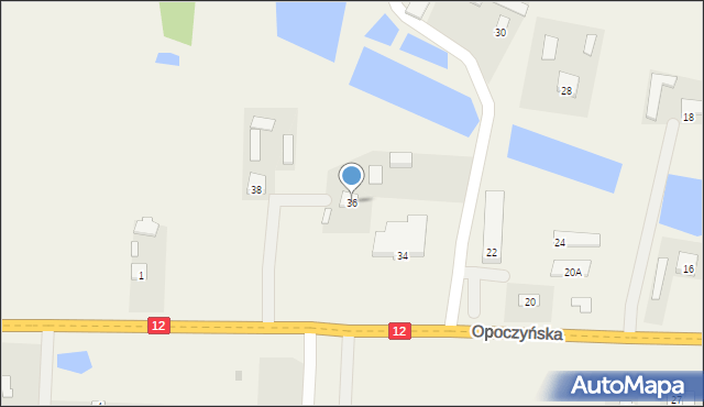 Wolanów, Opoczyńska, 36, mapa Wolanów