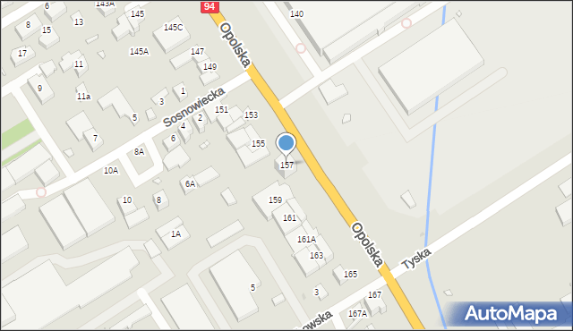 Wrocław, Opolska, 157, mapa Wrocławia