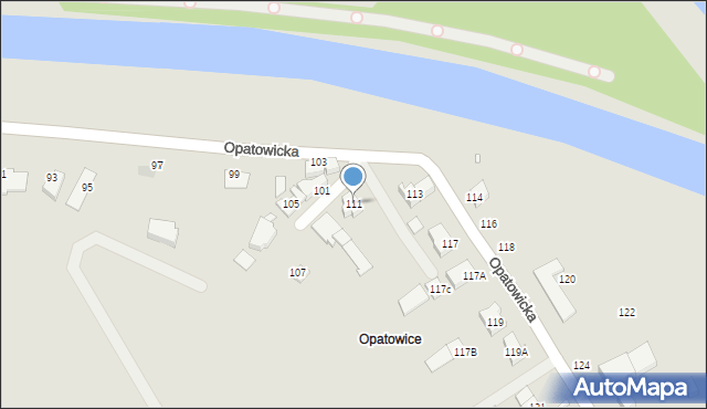 Wrocław, Opatowicka, 111, mapa Wrocławia