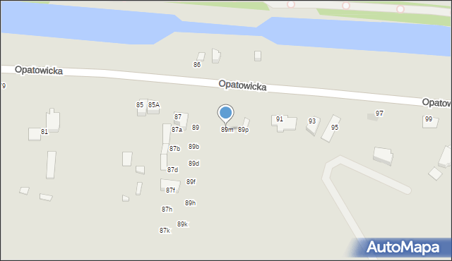 Wrocław, Opatowicka, 89m, mapa Wrocławia