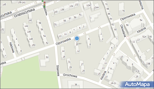 Wrocław, Oporowska, 10, mapa Wrocławia