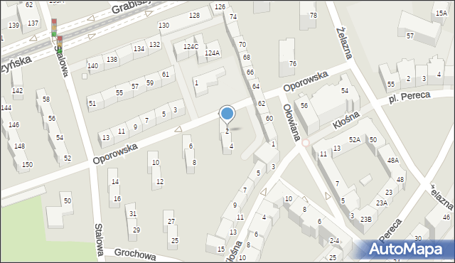 Wrocław, Oporowska, 2, mapa Wrocławia