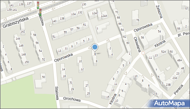 Wrocław, Oporowska, 6, mapa Wrocławia