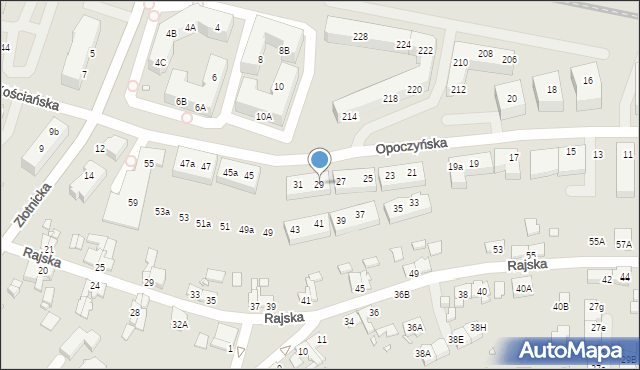 Wrocław, Opoczyńska, 29, mapa Wrocławia