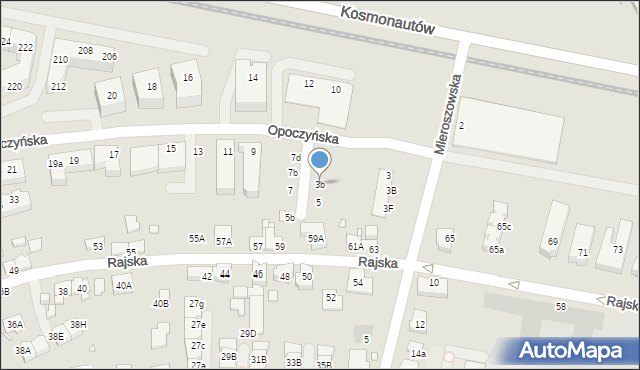 Wrocław, Opoczyńska, 3b, mapa Wrocławia