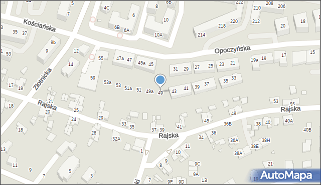 Wrocław, Opoczyńska, 49, mapa Wrocławia