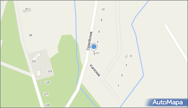 Wronczynek, Opieńkowa, 2, mapa Wronczynek