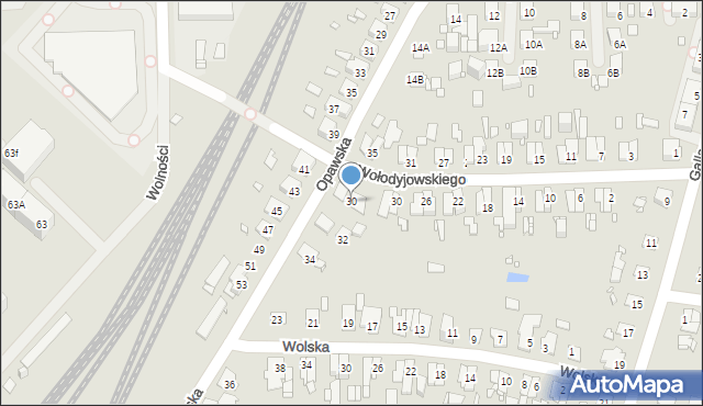 Zabrze, Opawska, 30, mapa Zabrza