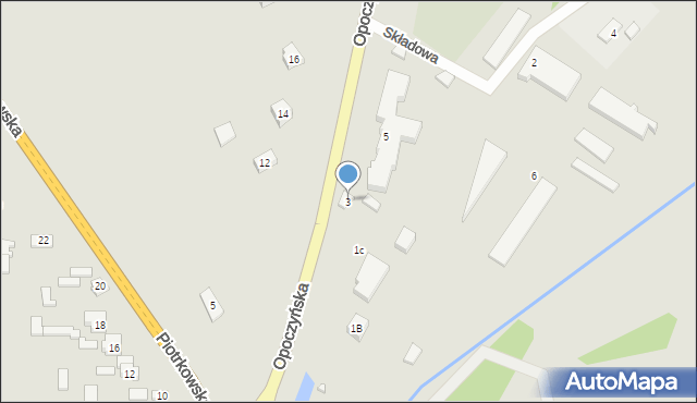 Żarnów, Opoczyńska, 3, mapa Żarnów