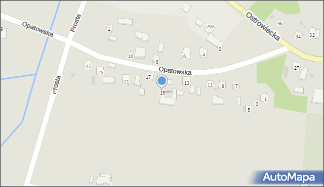 Zawichost, Opatowska, 15, mapa Zawichost