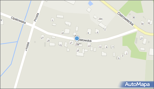 Zawichost, Opatowska, 15a, mapa Zawichost