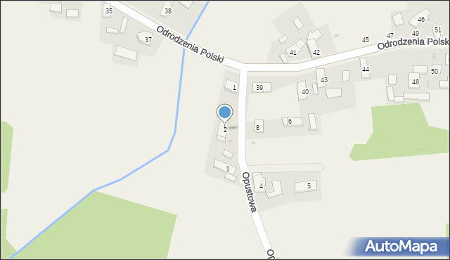 Zawiść, Opustowa, 2, mapa Zawiść