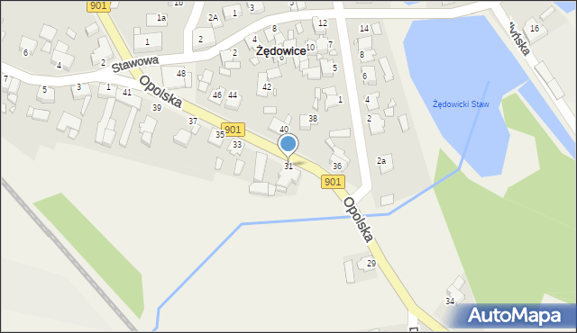 Żędowice, Opolska, 31, mapa Żędowice