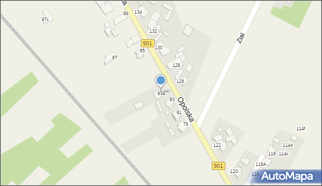 Żędowice, Opolska, 83a, mapa Żędowice