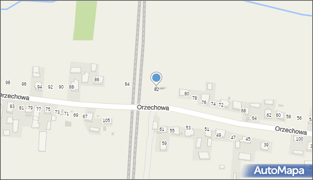 Baranówka, Orzechowa, 82, mapa Baranówka