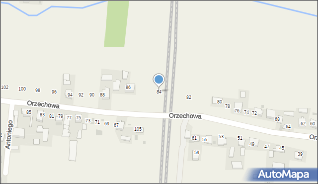 Baranówka, Orzechowa, 84, mapa Baranówka