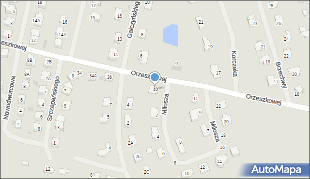 Barczewo, Orzeszkowej Elizy, 40, mapa Barczewo