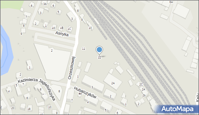 Bartoszyce, Orzeszkowej Elizy, 12, mapa Bartoszyce