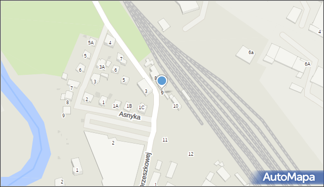 Bartoszyce, Orzeszkowej Elizy, 9, mapa Bartoszyce