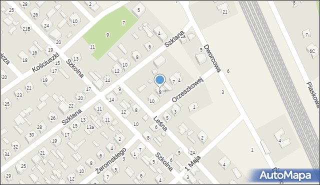 Bełchów, Orzeszkowej Elizy, 8, mapa Bełchów