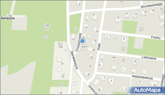 Białobrzegi, Orzeszkowej Elizy, 17, mapa Białobrzegi