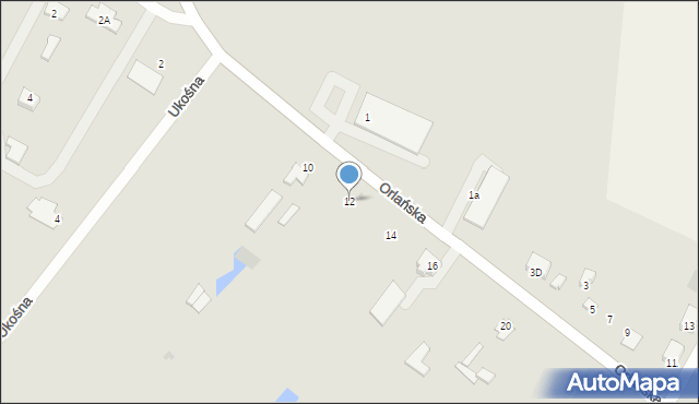 Bielsk Podlaski, Orlańska, 12, mapa Bielsk Podlaski