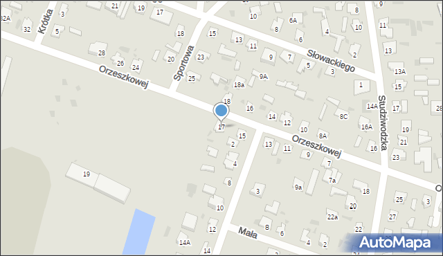 Bielsk Podlaski, Orzeszkowej Elizy, 17, mapa Bielsk Podlaski