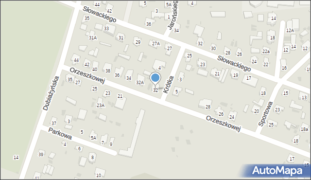 Bielsk Podlaski, Orzeszkowej Elizy, 32, mapa Bielsk Podlaski