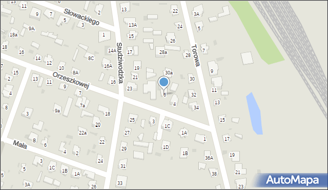 Bielsk Podlaski, Orzeszkowej Elizy, 6, mapa Bielsk Podlaski