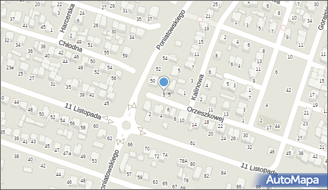 Biłgoraj, Orzeszkowej Elizy, 3, mapa Biłgoraj