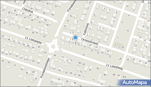 Biłgoraj, Orzeszkowej Elizy, 8, mapa Biłgoraj