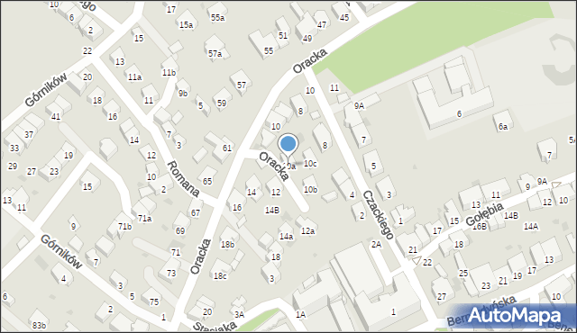 Bochnia, Oracka, 10a, mapa Bochni