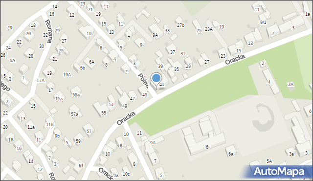 Bochnia, Oracka, 43, mapa Bochni
