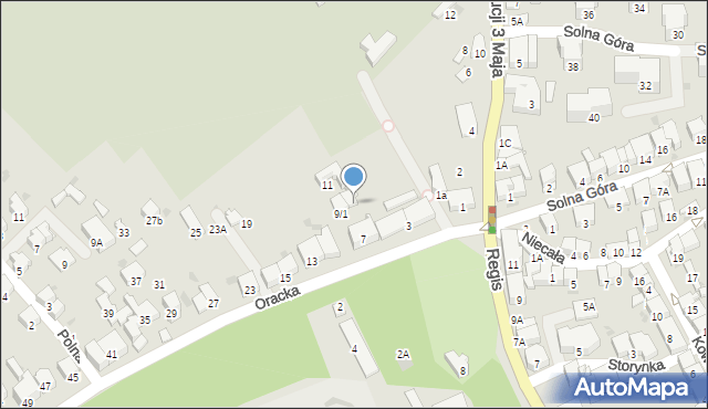 Bochnia, Oracka, 9B, mapa Bochni